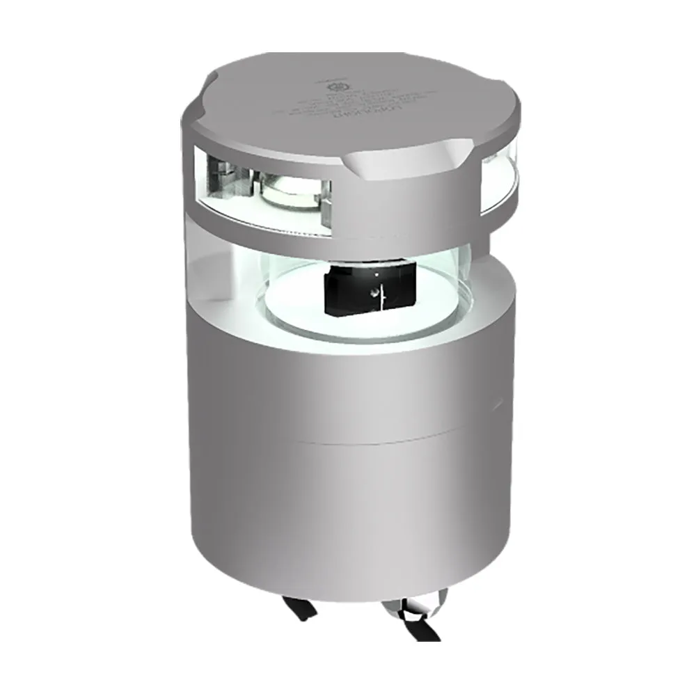 Lopolight Series 300-136 - 6NM Masthead Light  3NM Navigation Light - Horizontal Mount - White - Silver Housing [300-136 112G2]
