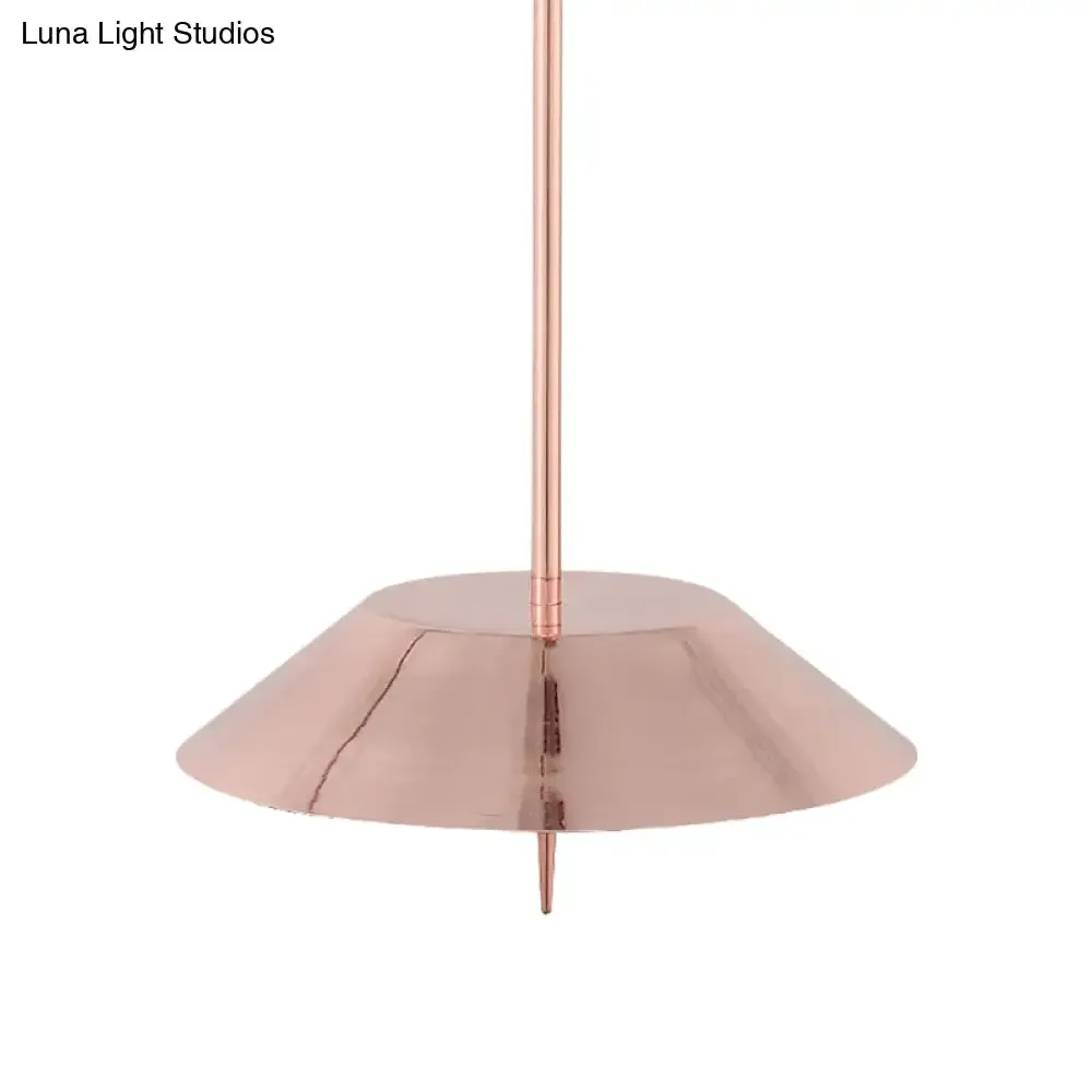 Metal Nordic Style Pendant Light - Black/Copper/Gold Cone Shade, Perfect for Dining Rooms