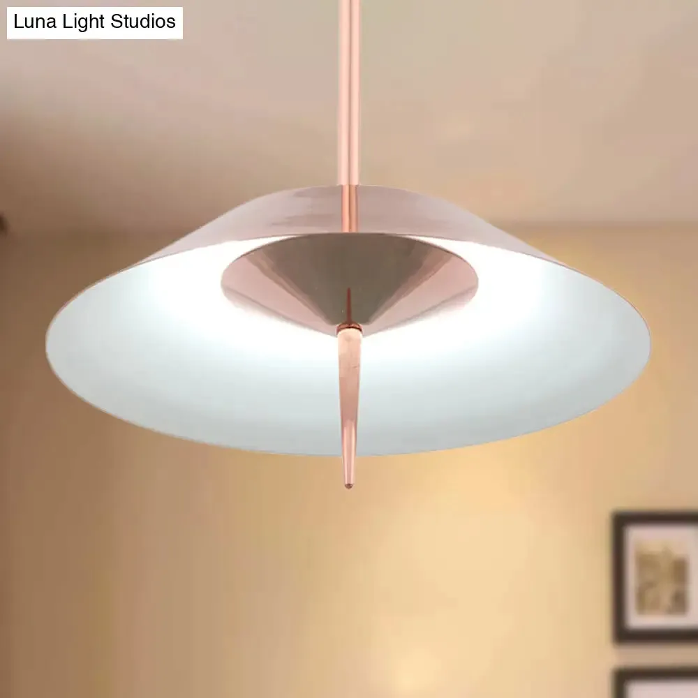 Metal Nordic Style Pendant Light - Black/Copper/Gold Cone Shade, Perfect for Dining Rooms