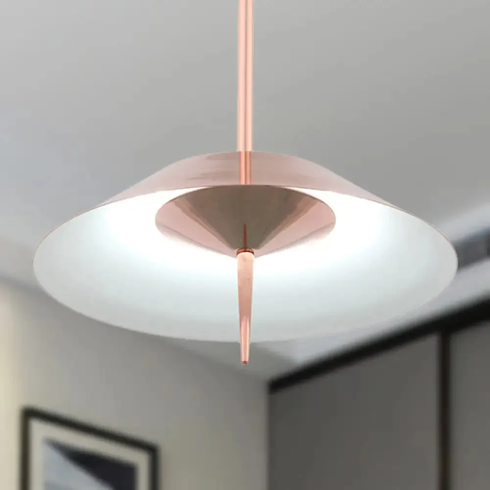 Metal Nordic Style Pendant Light - Black/Copper/Gold Cone Shade, Perfect for Dining Rooms