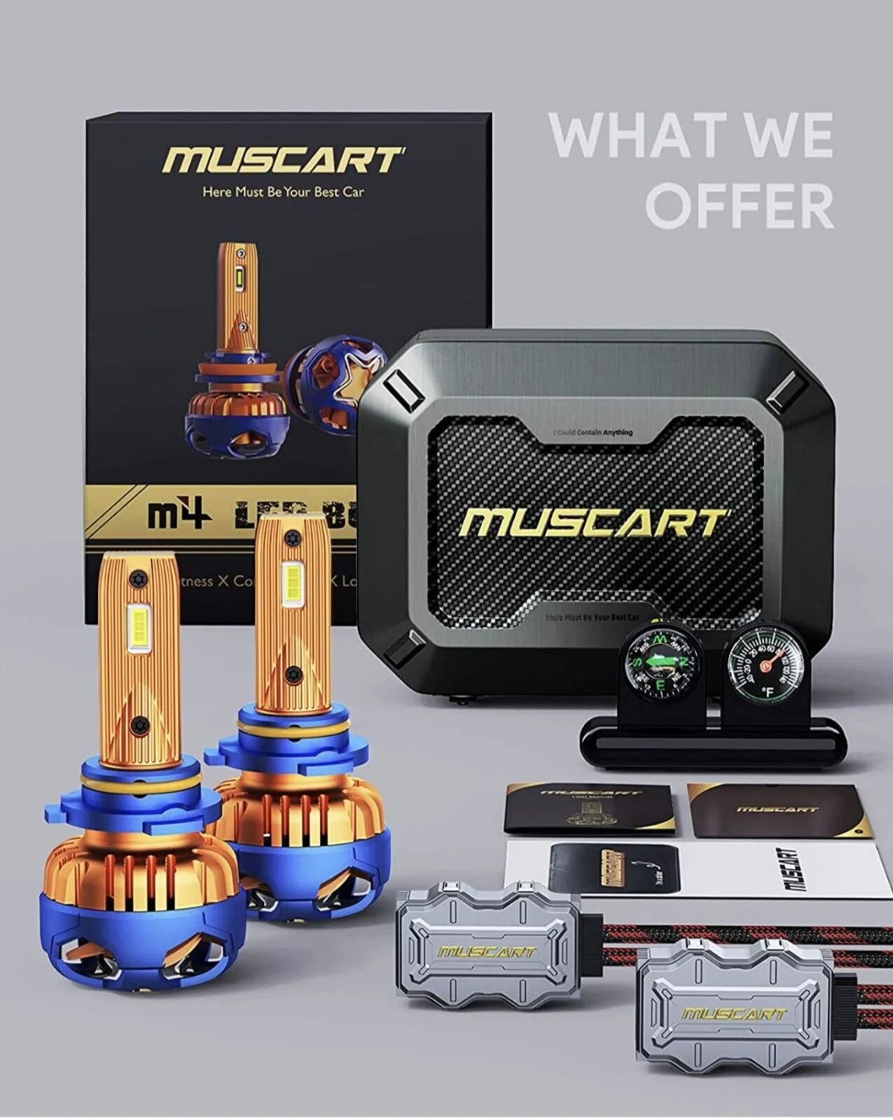 MUSCART M4 9006 LED Headlight Bulbs