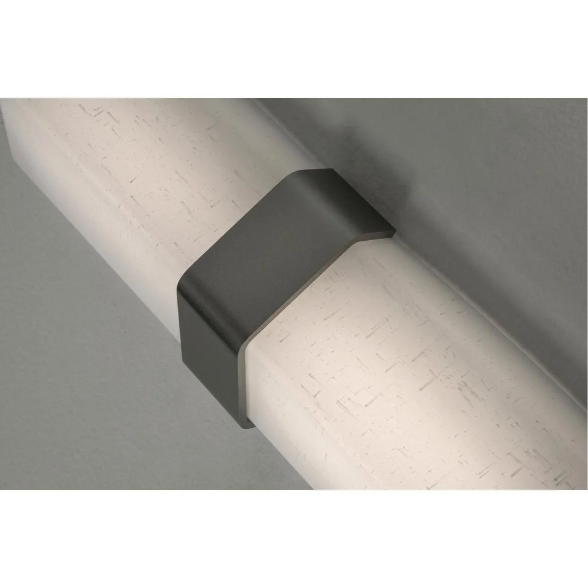 Naples 16 in. LED Wall Light Satin Nickel Finish White Shade