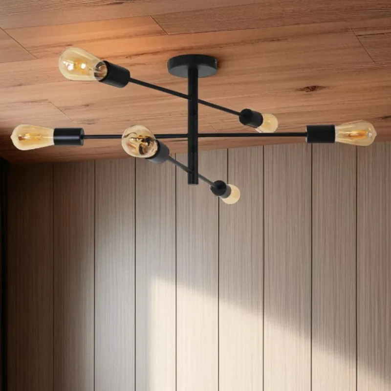 Pagazzi Gosto 6 Light Semi Flush Ceiling Light