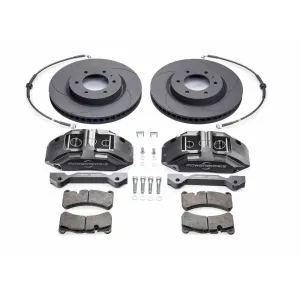 Powerbrake - Stage-1 Big Brake Kit - Grey - Toyota Tacoma (2005-2023), 4Runner (2003-2009), FJ Cruiser (2007-2014), Lexus GX470 (2003-2009)