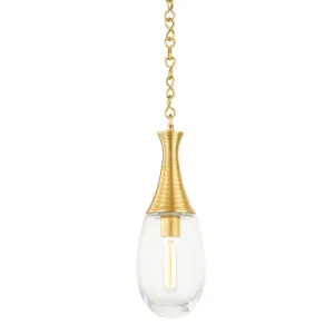 Southold 6 In. Pendant Light Antique Brass Finish