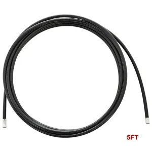 Stainless Braided Brake Line (Cut To Length) - Black Coated - 5ft (size -3)