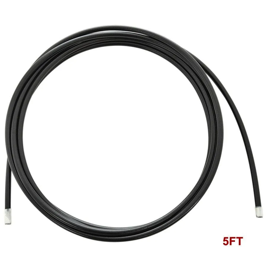 Stainless Braided Brake Line (Cut To Length) - Black Coated - 5ft (size -3)