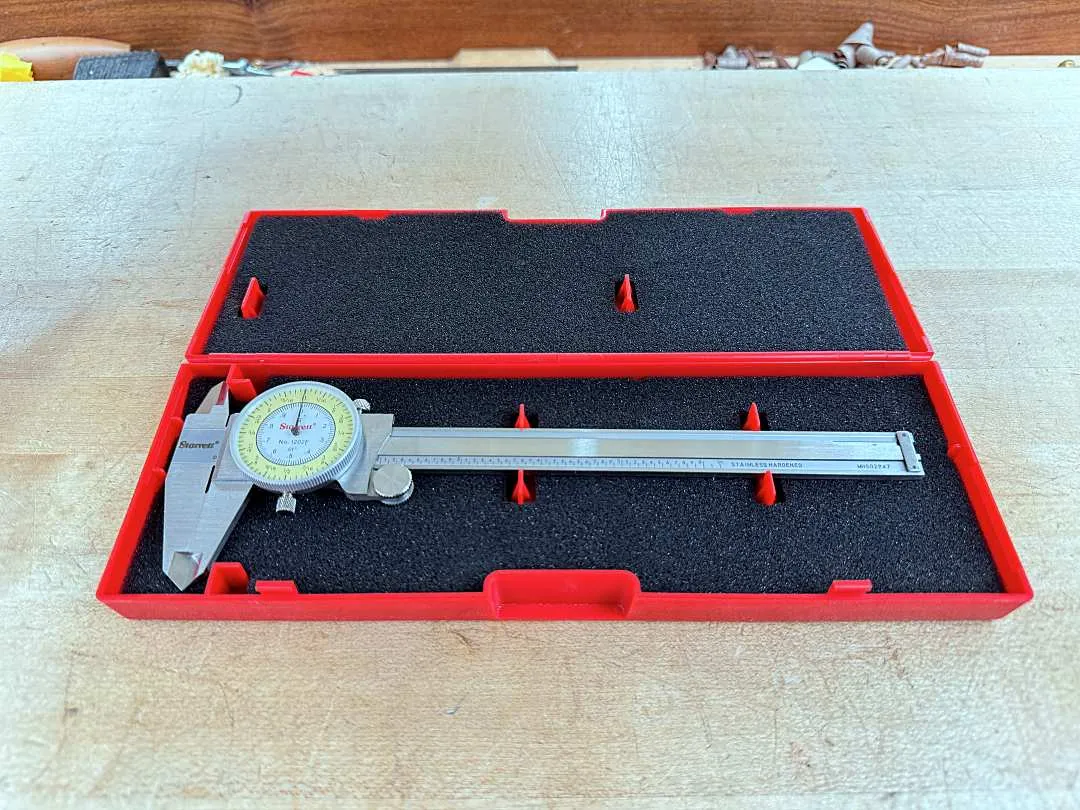 Starrett Fractional & Decimal Inch Dial Caliper: 6 inch