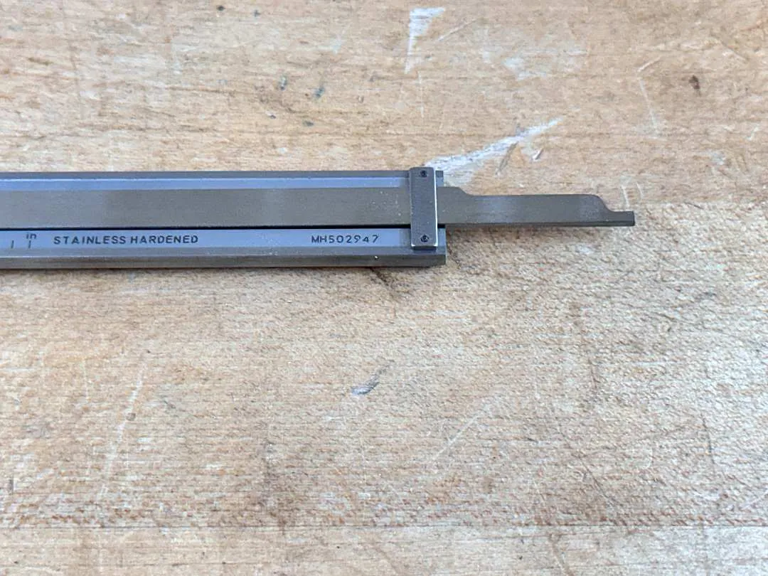 Starrett Fractional & Decimal Inch Dial Caliper: 6 inch