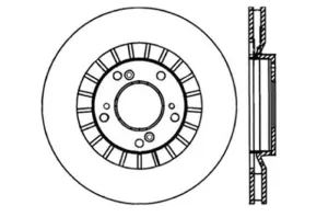 StopTech Front Drilled Left Rotor for 2000 Honda S2000 (sto128.40048L)