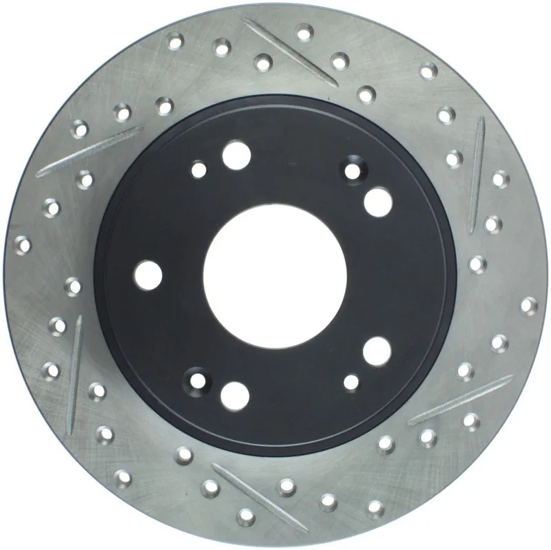 StopTech Honda CR-Z Left Rear Slotted & Drilled Rotor