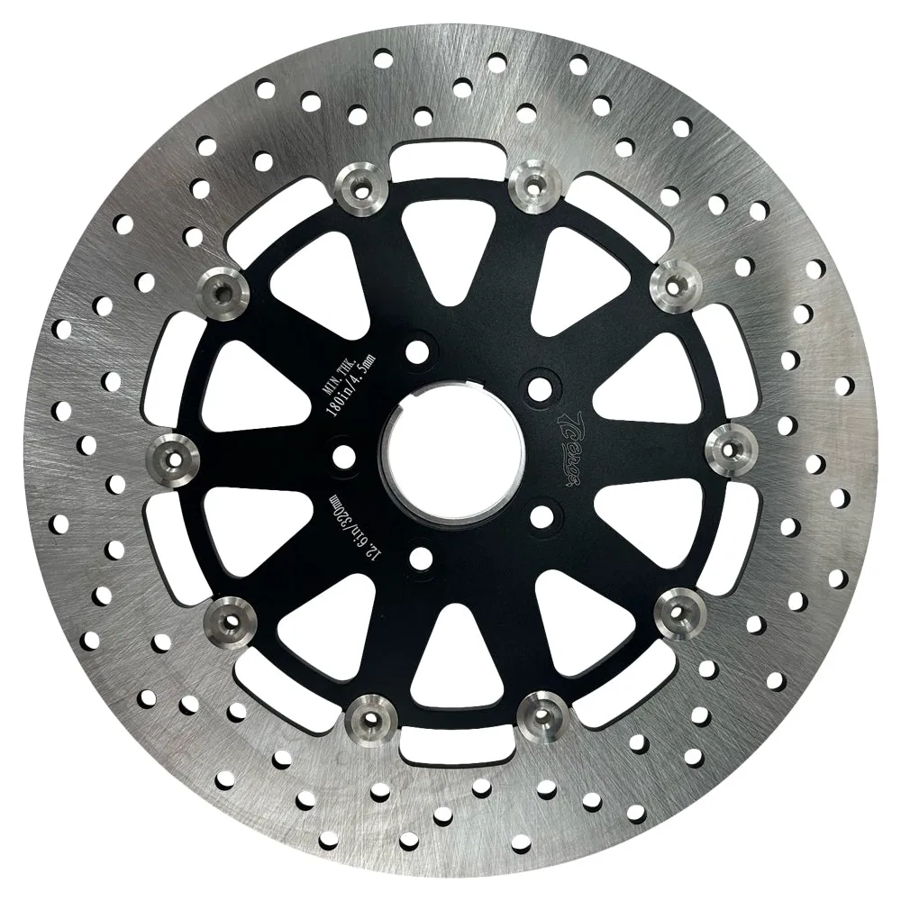 TC Bros. 12.6in Oversized Front Floating Brake rotor fits 84-up Harley Models