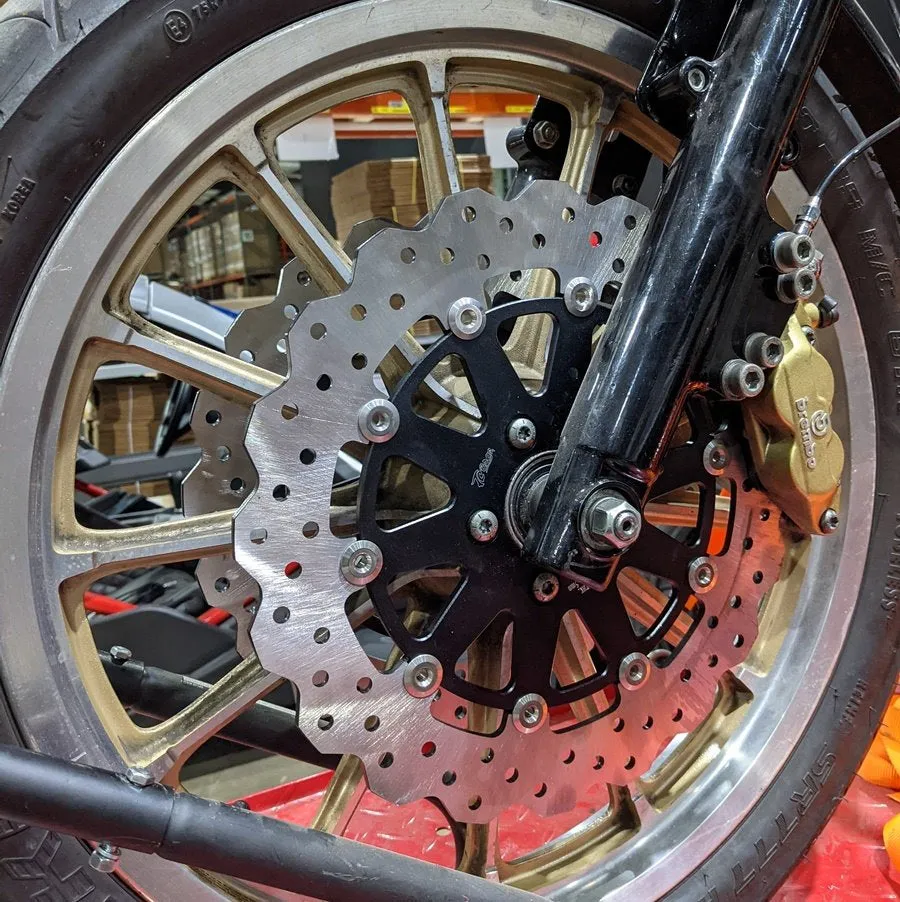TC Bros. 12.6in (Oversized) Profile™ Front Floating Brake rotor for 84-up Harley Models