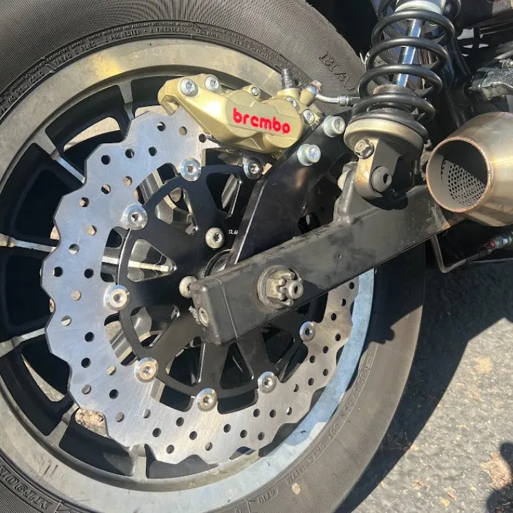 TC Bros. 12.6in (Oversized) Profile™ Front Floating Brake rotor for 84-up Harley Models