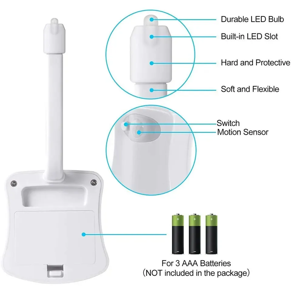 Toilet Safety Night Light Motion Sensor 8 Colours