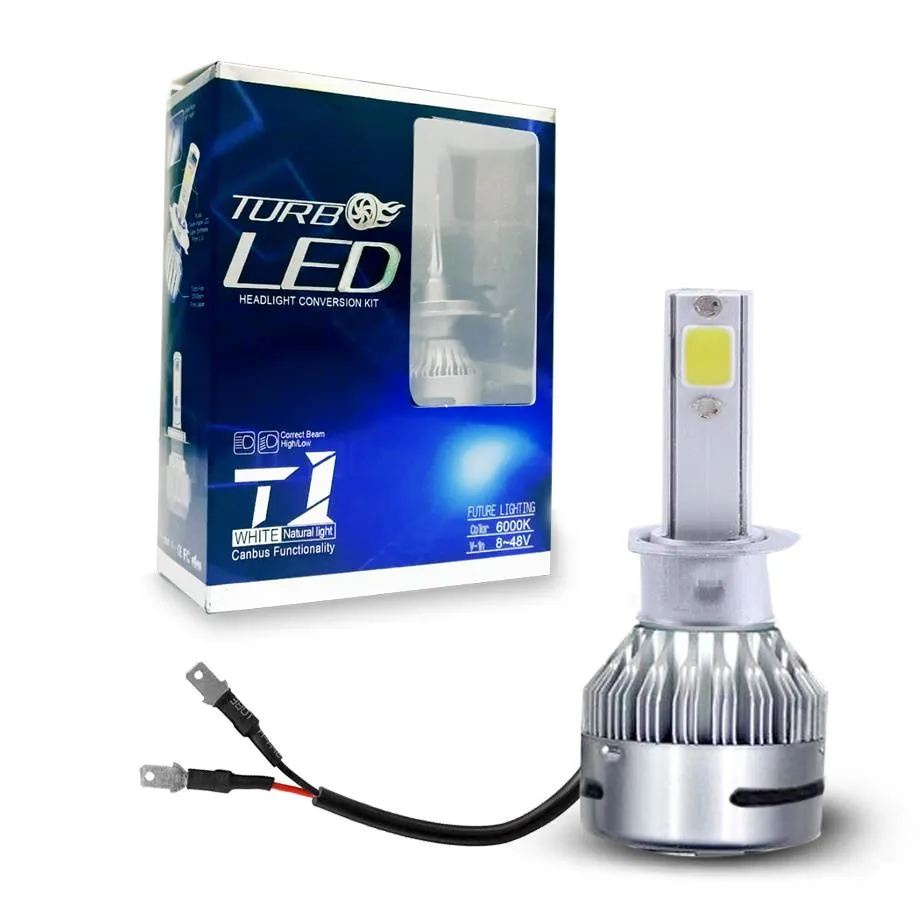 Turbo LED Headlight Bulb Kit - H3