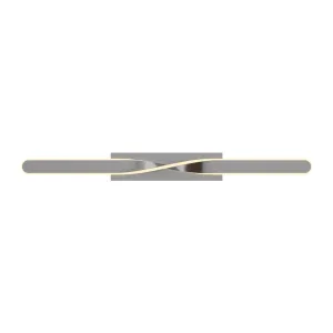 Twist 36 In. LED Bath Bar Satin Nickel Finish
