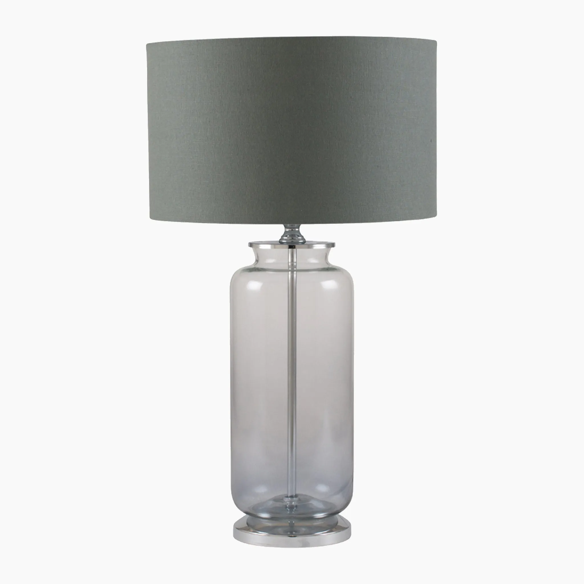 Vivienne Ombre Glass Table Lamp in Grey