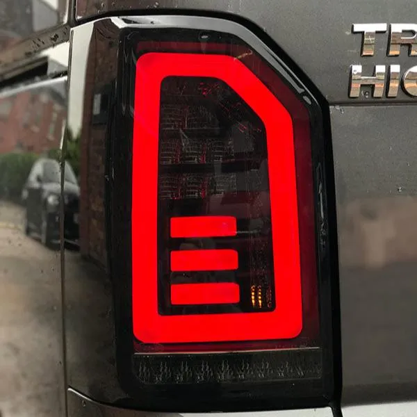 VW T6 15-20 Transporter Tailgate LED Rear Lights Smoked