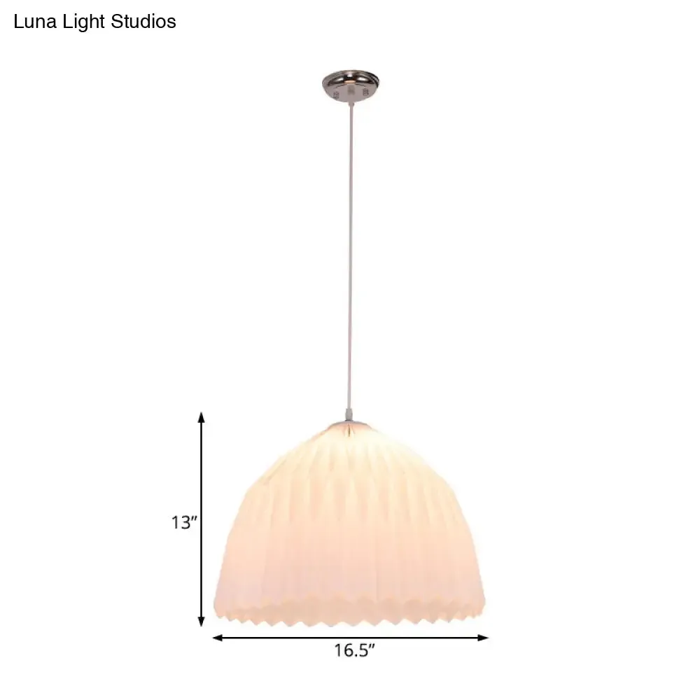 White Minimalist Acrylic Pendant Light - Perfect for Dining Room