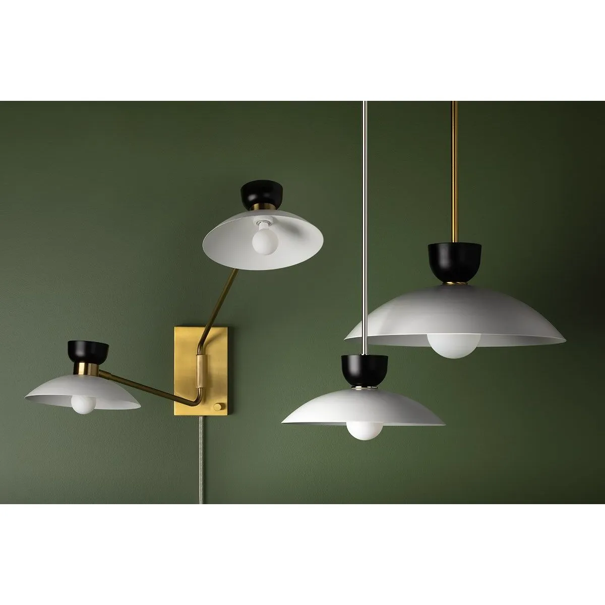 Whitley 14 in. Pendant Light Polished Nickel Finish