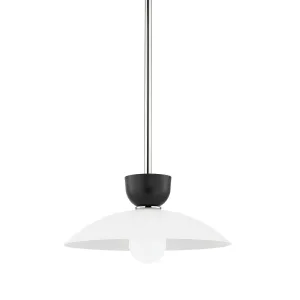 Whitley 14 in. Pendant Light Polished Nickel Finish