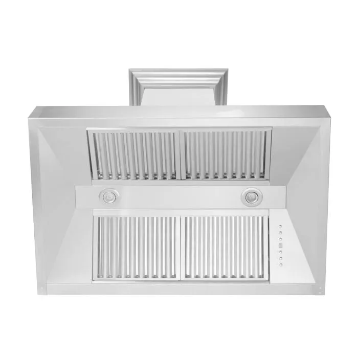 ZLINE 30" DuraSnow Stainless Steel Range Hood with Blue Matte Shell (8654SNX-BM-30)