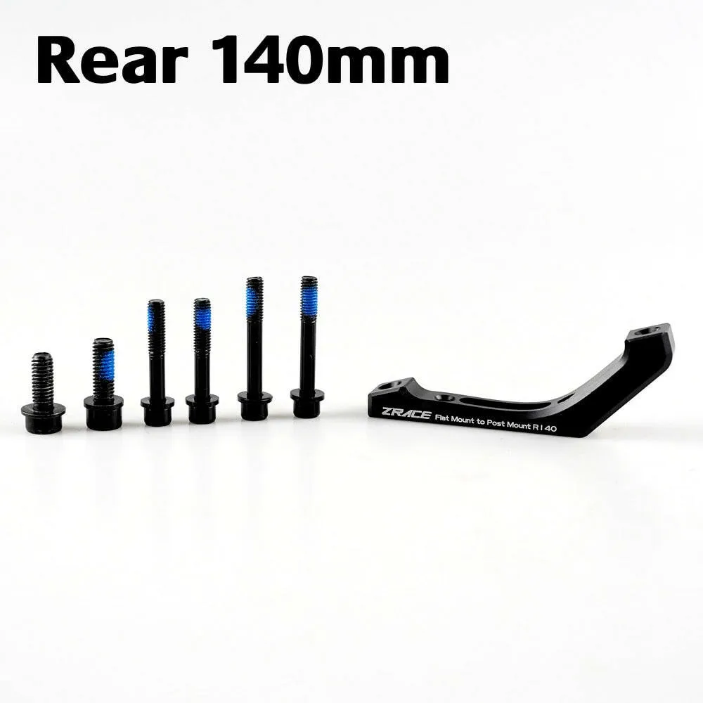 ZRACE Flat to Post Mount Brake Adapter, Front and Rear, 140mm / 160mm