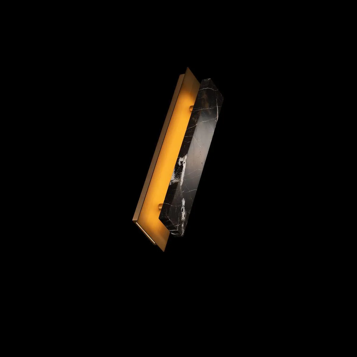 Zurich 18 in. LED Wall Sconce Black & Brass finish