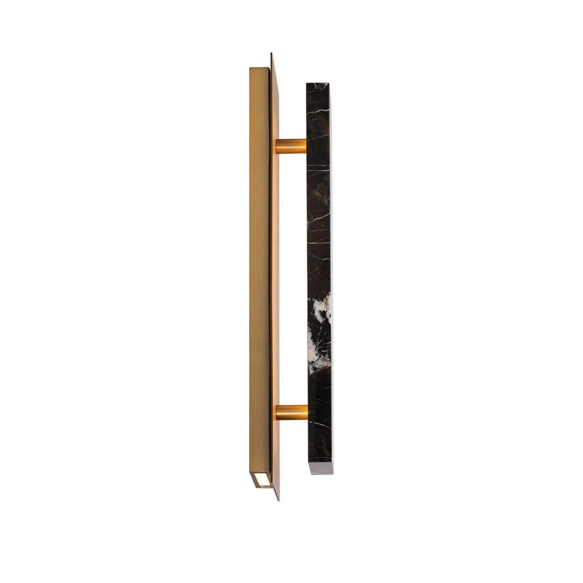 Zurich 18 in. LED Wall Sconce Black & Brass finish